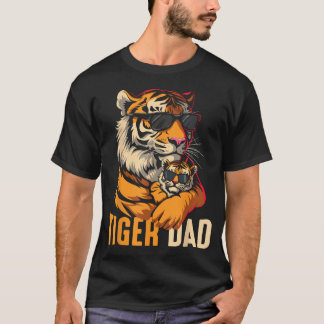 Camiseta Pai Tigre Dia dos Pais Engraçado Papai Tigres
