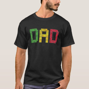 Camiseta Pai Tijolo Mestre Construtor Blocos de Construção