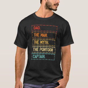 Camiseta Pai Traçado O Homem Mito Pontoon Capitão