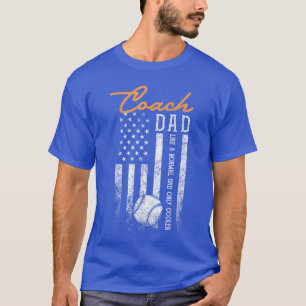 Camiseta Pai Treinador de Beisebol Como Um Pai Normal Só Qu