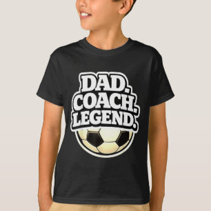 Camiseta Pai Treinador Lendário Pai de Futebol Engraçado