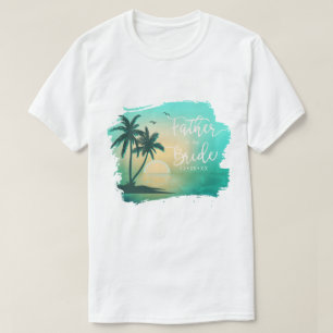 Camiseta Pai tropical da ilha da cerceta ID581 da noiva