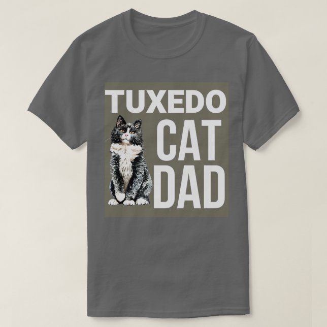CAMISETA PAI TUXEDO CAT (Frente do Design)
