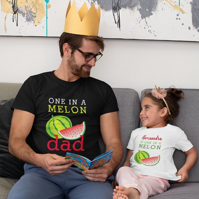 Camiseta Pai Um em um Melão (Criador carregado)