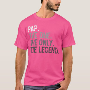 Camiseta Pai Um Só Lenda Vintage Papai Engraçado para Pais
