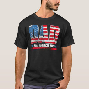 Camiseta Pai Um Verdadeiro Herói Americano