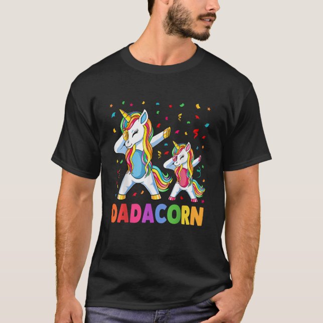 Camiseta Pai Unicorn Pai Dadacorn (Frente)