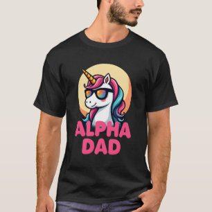 Camiseta Pai Unicórnio Engraçado Laufey Homens Dia dos Pais