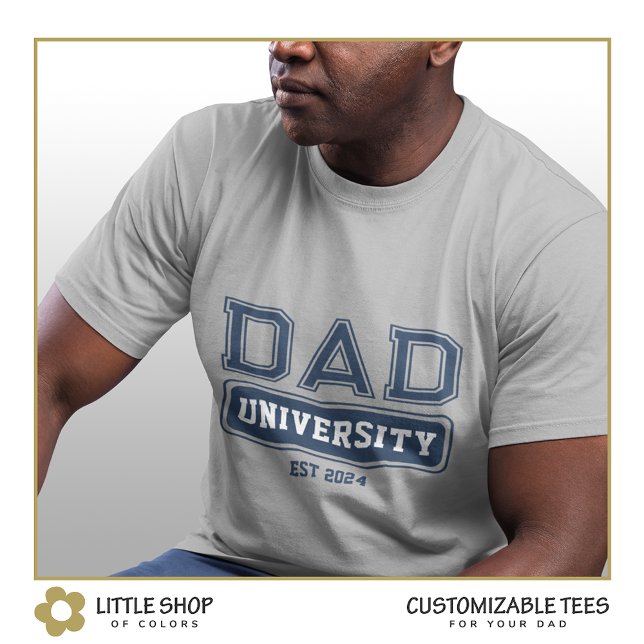 Camiseta Pai Universidade Estilo Varsity Dia dos Pais (Criador carregado)