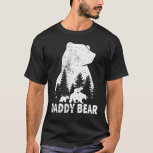 Camiseta Pai Urso do pai 2 Cubos Dois Pai Dois Kid