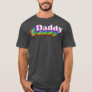 Camiseta Pai, Urso do Pai Gay, Arco-Íris LGBT Retroativo, L