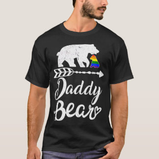Camiseta Pai Urso  LGB Orgulho Arco-Íris Gay Lésbica 