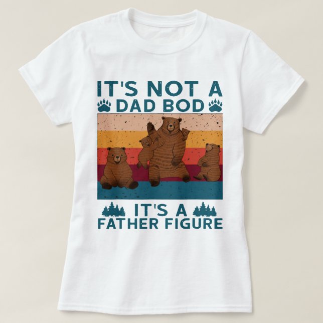 Camiseta Pai Urso Não É Pai. É um Pai (Frente do Design)