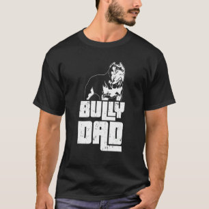 Camiseta Pai Valentão Amante de Pitbull Cute Pitbull Amante