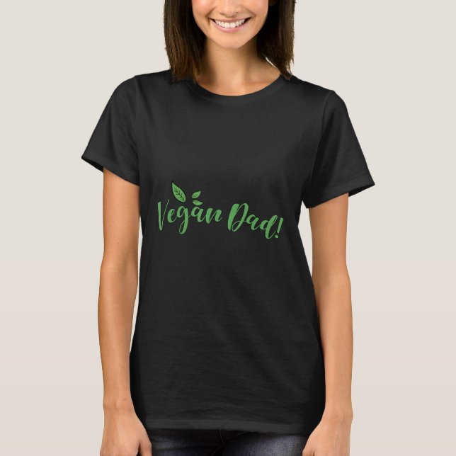 Camiseta Pai Vegan Para Homens (Frente)