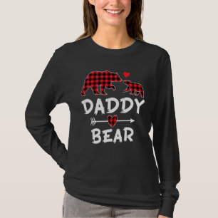 Camiseta Pai Vermelho Urso Xmas Engraçado Família Natal P