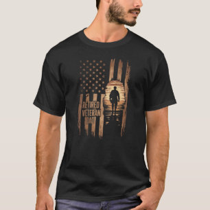 Camiseta Pai Veterano Aposentado 2025 Patriótico Ortoso EUA