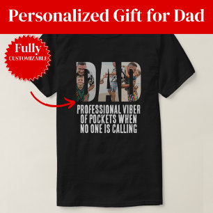 Camiseta Pai Vibe de Bolso Engraçado