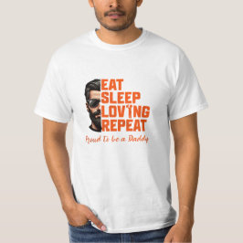 Camiseta Pai Vida Repete Amar Dormir