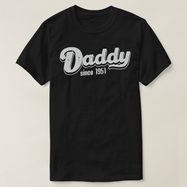 Camiseta Pai Vintage Desde 1951 (Frente do Design)