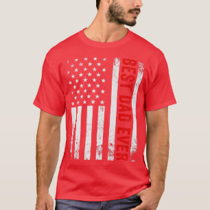 Camiseta Pai Vintage - Dia de os pais De Bandeira De Todos 