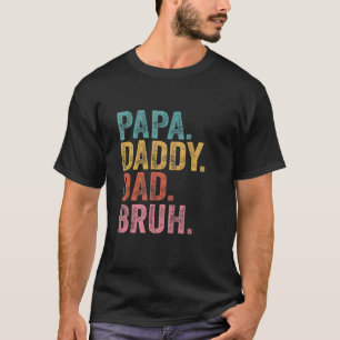 Camiseta Pai Vintage Papa Pai Bruh Dia de os pais 2022