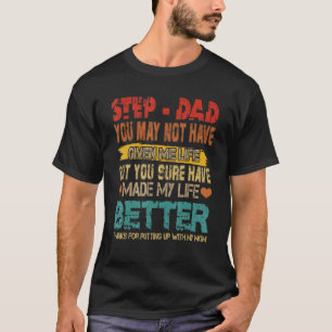 Camiseta Pai Vintage Step Torna Minha Vida Melhor Colocando