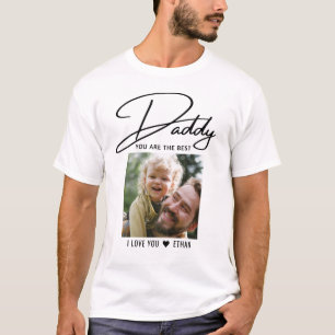 Camiseta Pai Você É A Melhor Foto De Tipografia