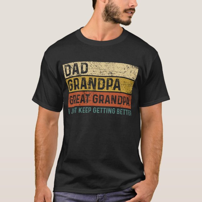 Camiseta Pai Vovô Excelente Vovô, Eu Só Fico Recebendo (Frente)