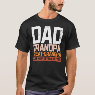 Camiseta Pai Vovô Excelente Vovô Marido Vovô Vovô Avô