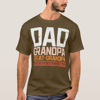 Camiseta Pai Vovô Excelente Vovô Marido Vovô Vovô Vovô 