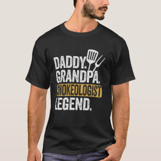 Camiseta Pai Vovô Fumista Legenda Funny Retro Grilli