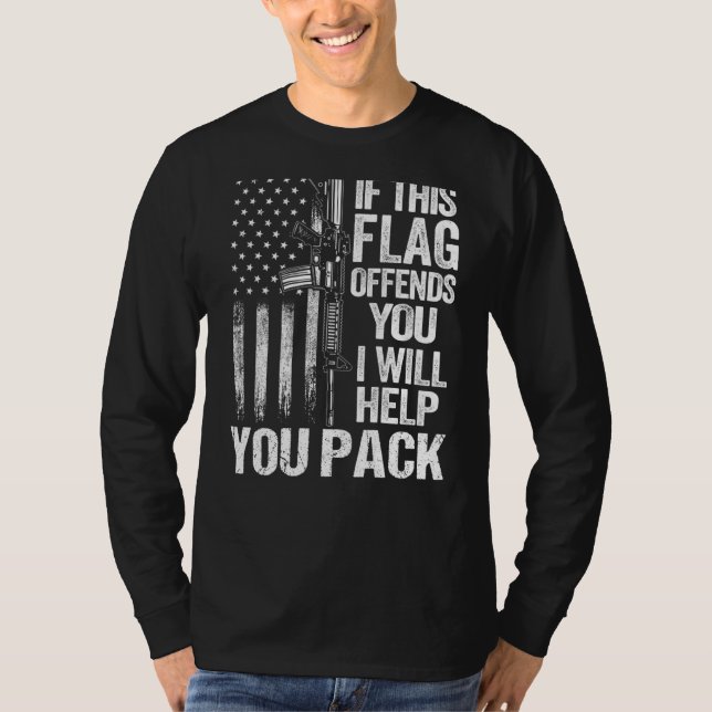 Camiseta Pai Vovô Usa Sinalizador Se Este Sinalizador O Ofe (Frente)
