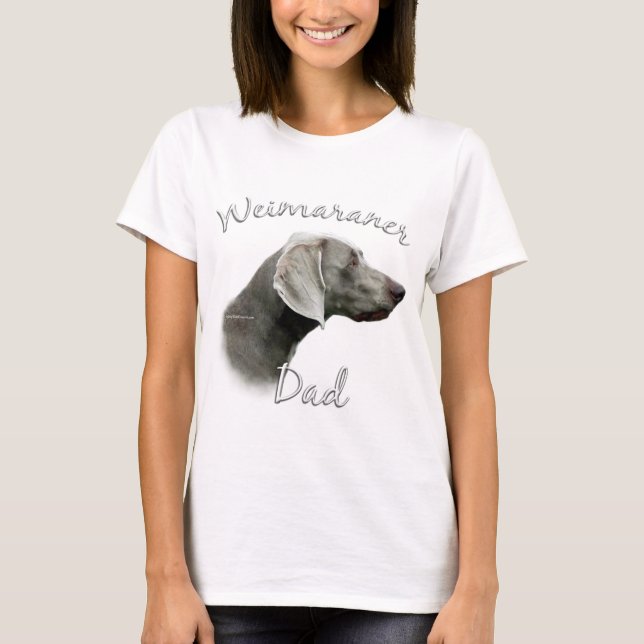 Camiseta Pai Weimaraner 2 (Frente)