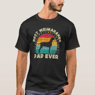 Camiseta Pai Weimaraner Para Homens Retro Weimaraner Weim P