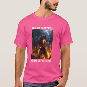 Camiseta Pai Werewolf Cringey Wolf Meme Cringe Alpha Wolf