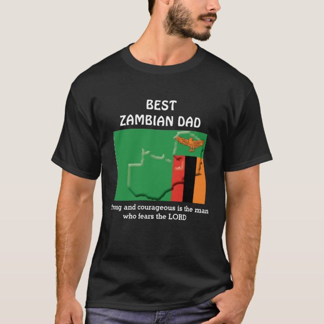 Camiseta Pai ZAMBIANO MELHOR Personalizado (Frente)