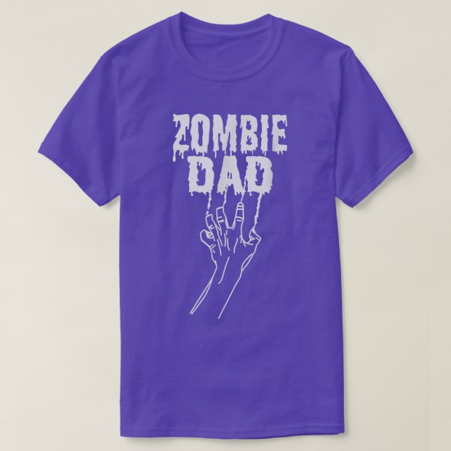 Camiseta Pai Zombie Halloween Padre Costume Adultos 6927 (Frente do Design)