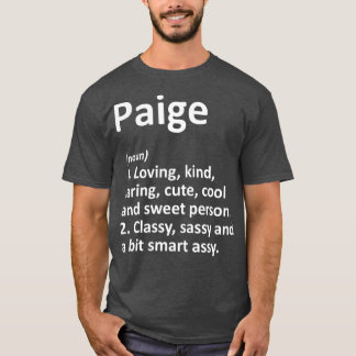 Camiseta PAIGE Definition Personalized Name Funny Gift