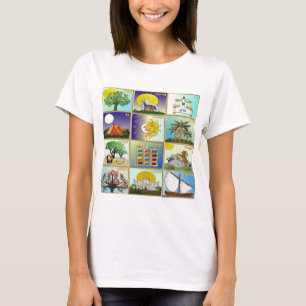 Camiseta Painéis de Arte Judaica 12 Tribos de Israel