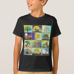 Camiseta Painéis de Arte Judaica 12 Tribos de Israel