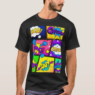 Camiseta Painéis de BD Coloridos