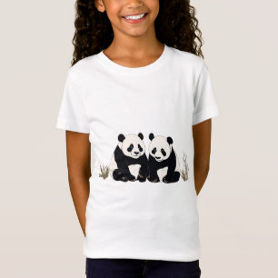 Camiseta Painéis Gigantes Adoráveis Sentados Lado a Lado