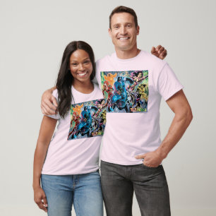 Camiseta Painel cómico da noite a mais preta - cor
