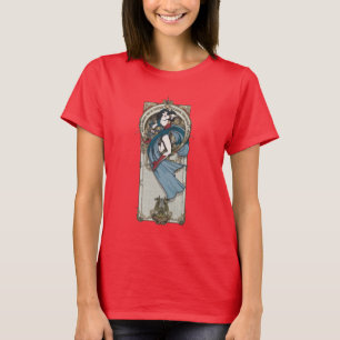 Camiseta Painel de Arte Nouveau para Mulher Maravilha
