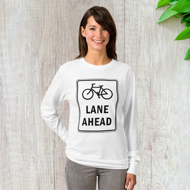 Camiseta Painel de Bicicleta à Frente Sinal de Ciclismo Seg (Criador carregado)