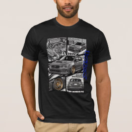 Camiseta Painel de Mangá do Subaru WRX JDM