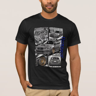 Camiseta Painel de Mangá do Subaru WRX JDM