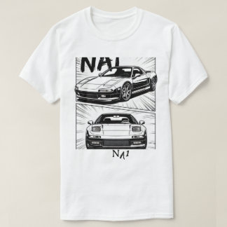 Camiseta Painel de Mangá Retro JDM NA1 NSX Carro E