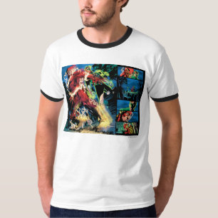 Camiseta Painel instantâneo e verde da lanterna